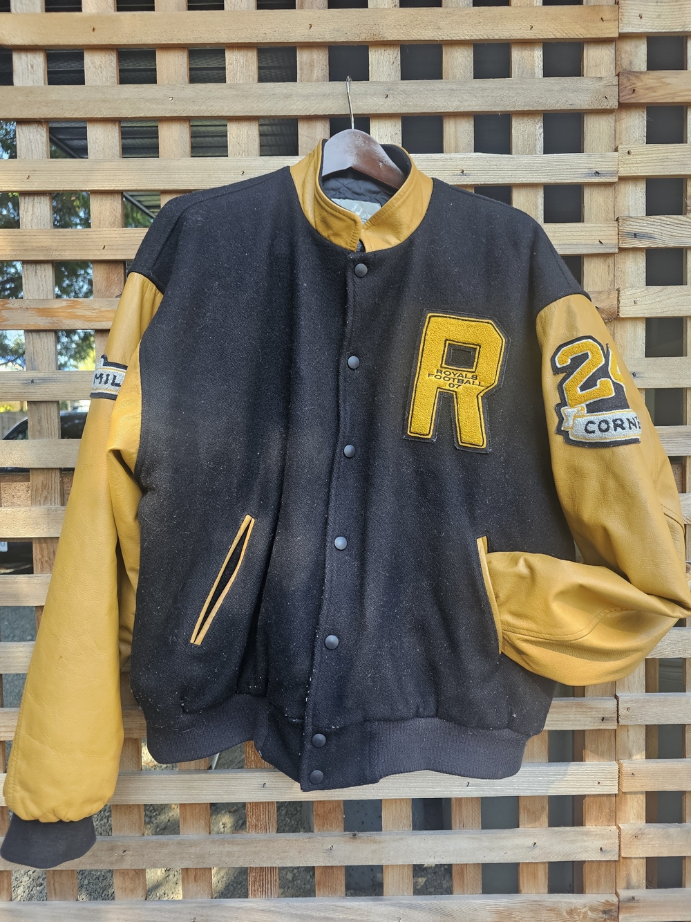 Vintage Tyrol Canada Wool & Leather Royals Football Varsity Jacket
